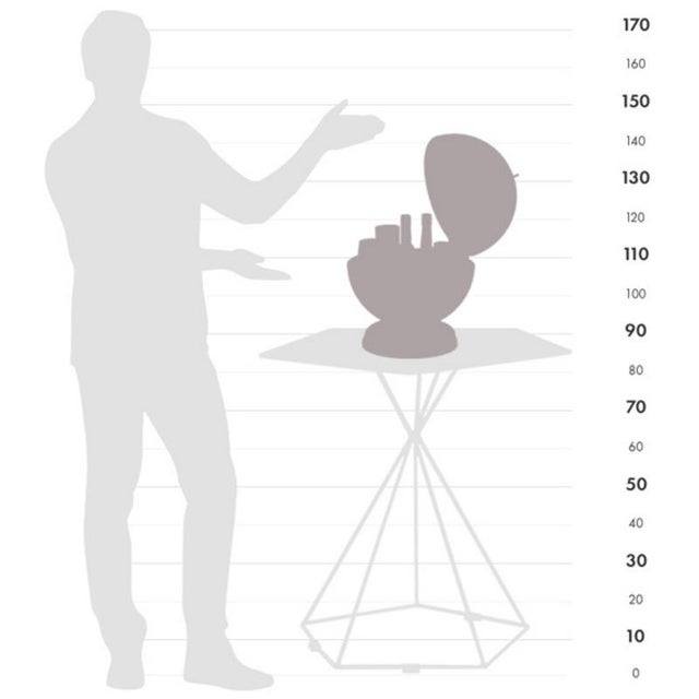 Early 21st Century Neptune Globe Bar by Zoffoli Mappamondi For Sale - Image 5 of 6