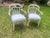 Metal Pair of Vintage Veneman-Style Italian Regency Cast Aluminum Scroll Armchairs For Sale - Image 7 of 7