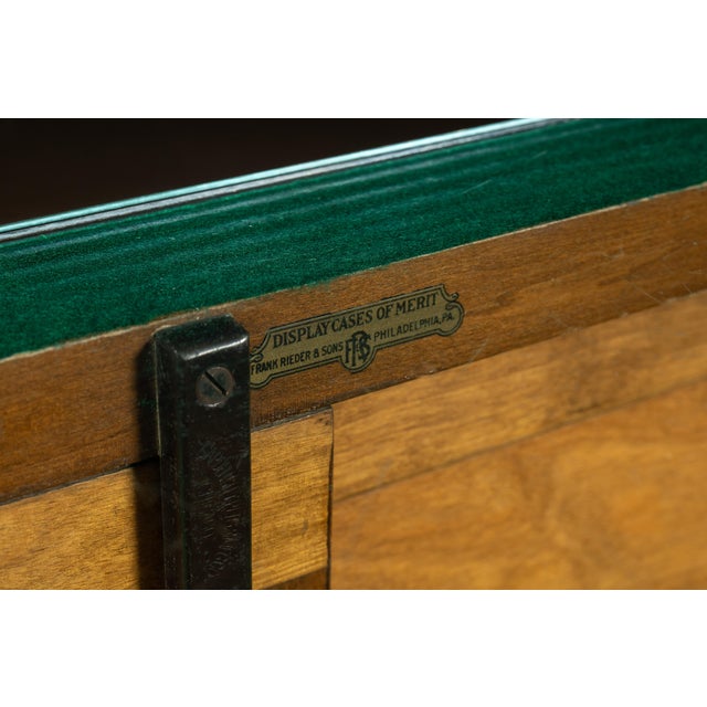 Early 20th Century Wooden Display Case by Rieder and Sons For Sale - Image 10 of 11
