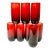 1940s Vintage Art Deco Boho Chic Hollywood Regency Ruby Red Tumbler Glasses - Set of 8 For Sale