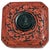 Red Ooak Cinnabar Box/ Antique Jet Cameo For Sale - Image 8 of 12