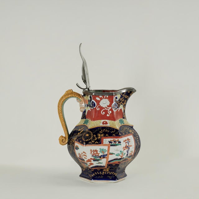 Antique English Mason's Chinoiserie Ironstone China Pitcher For Sale - Image 10 of 13