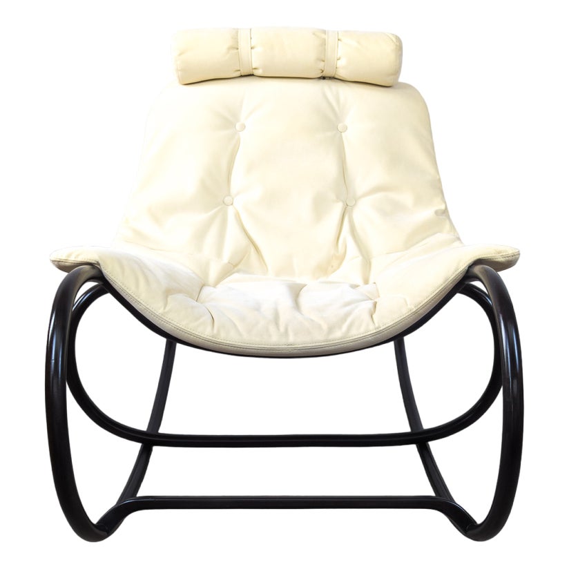 Wave Rocking Lounge Chair by Michal Riabic for Ton, 2010s | Chairish