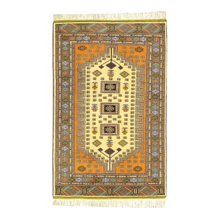 Fine Hand Knotted Persian Vintage Ardabill Rug For Sale