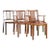 Edward Wormley for Dunbar Mid Century Cane and Bleached Mahogany Dining Chairs - Set of 6 For Sale