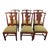 Lexington Solid Cherry Set of Six Chippendale Style Dining Chairs For Sale