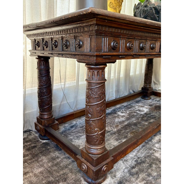 17th Century Italian Baroque Console Table For Sale In Miami - Image 6 of 10