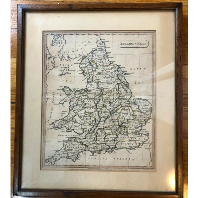 Antique Framed 1809 Map England & Wales Cadell Davies For Sale In New York - Image 6 of 6