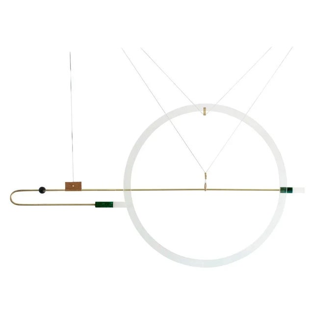 Metal Opus X Brass Sculpted Light Suspension by Periclis Frementitis For Sale - Image 7 of 7