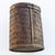 Tropical Tiki Style Oval Dark Brown Wicker Knitting Sewing Basket With Hinged Lid For Sale - Image 11 of 13
