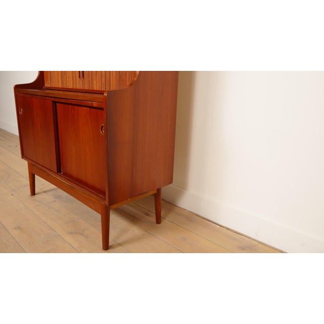 Vintage Highboard Shelf in Teak attributed to Johannes Sorth, 1965 For Sale - Image 6 of 17