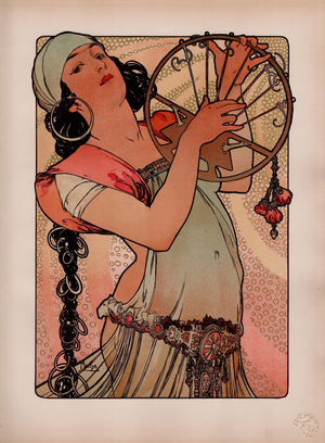 Alphonse Mucha, Salome, 1897, Lithograph on Paper