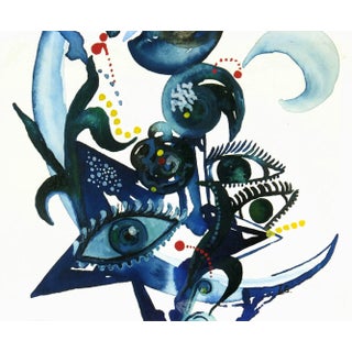 Eyes in Blue Abstract For Sale