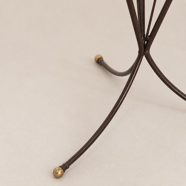 Metal Coffee Table in Glass, Metal and Brass by Marta Marzotto For Sale - Image 7 of 9
