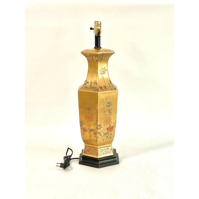 Morris Greenspan Hollywood Regency Chinoiserie Gilt Table Lamp For Sale - Image 4 of 8