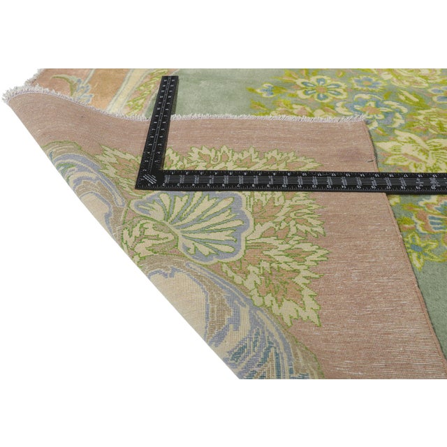 Vintage Persian Isfahan Rug, 13'04 X 19'09 For Sale - Image 9 of 12