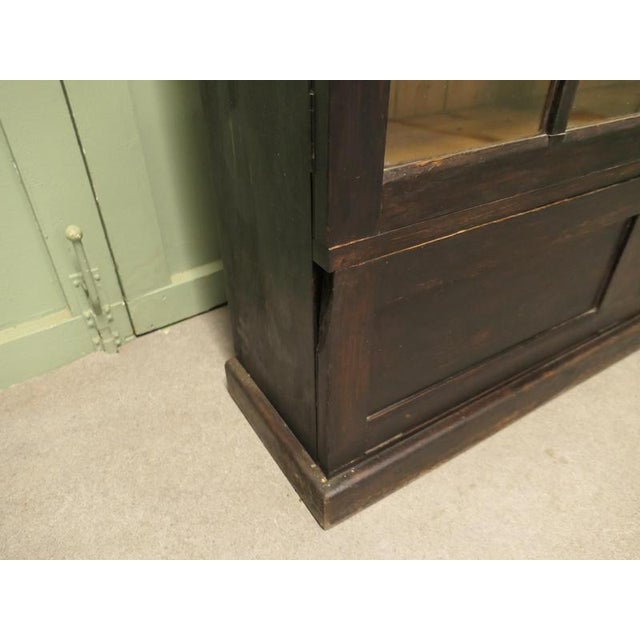 Glazed Bookcase in Oak For Sale - Image 4 of 8