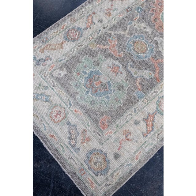 Turkish Oushak Rug 2'10" x 6'4" For Sale In Houston - Image 6 of 8