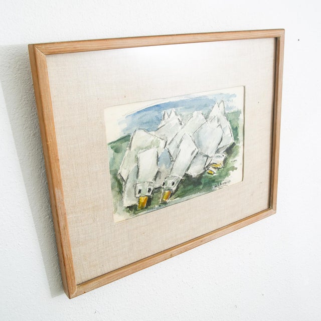 Artist: George Constant Watercolor Untitled Date: C 1968-1970 Size: 21 W x 17 H Signed About the Artist: George Constant...
