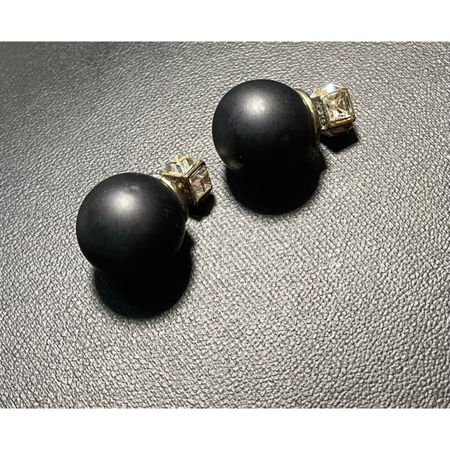Black Dior Tribales Earrings, Pair For Sale - Image 8 of 10