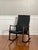 Milo Baughman Style Rocking Chair in Black Faux Leather, 1960s For Sale - Image 4 of 12