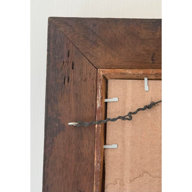 Early 20th Century American Walnut Wood With Gold Gilt Framed Wall Mirror For Sale In Washington DC - Image 6 of 12
