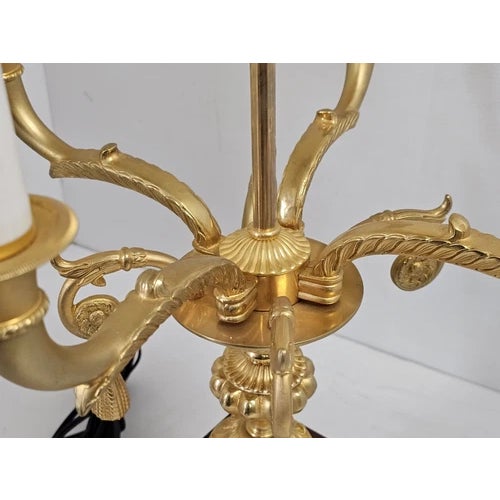 Exceptional Italian Neoclassical Four-Light Table Lamp by Laudarte – Made in Italy An elegant and beautifully crafted...