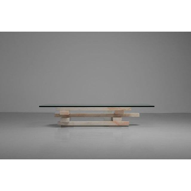 Marble Coffee Table by Willy Ballez, Belgium, 1979 For Sale - Image 3 of 18