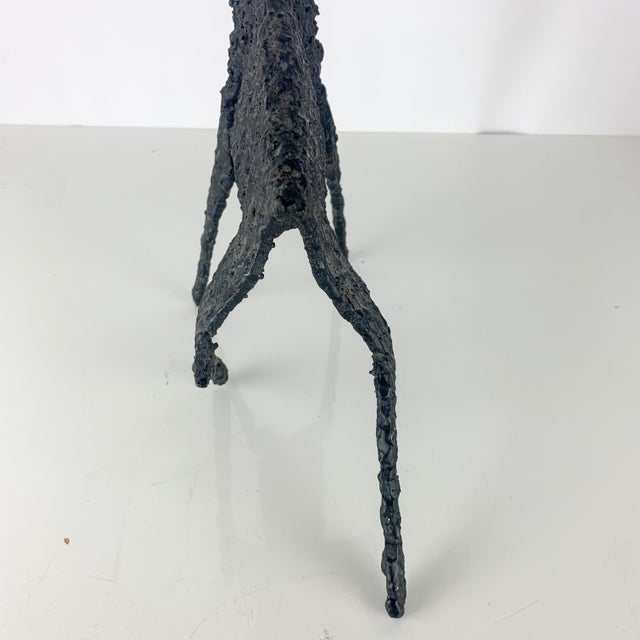 Late 20th Century Rare Vintage Cast Iron Brutalist Reindeer Sculpture Svitorka Vancouver For Sale - Image 5 of 8