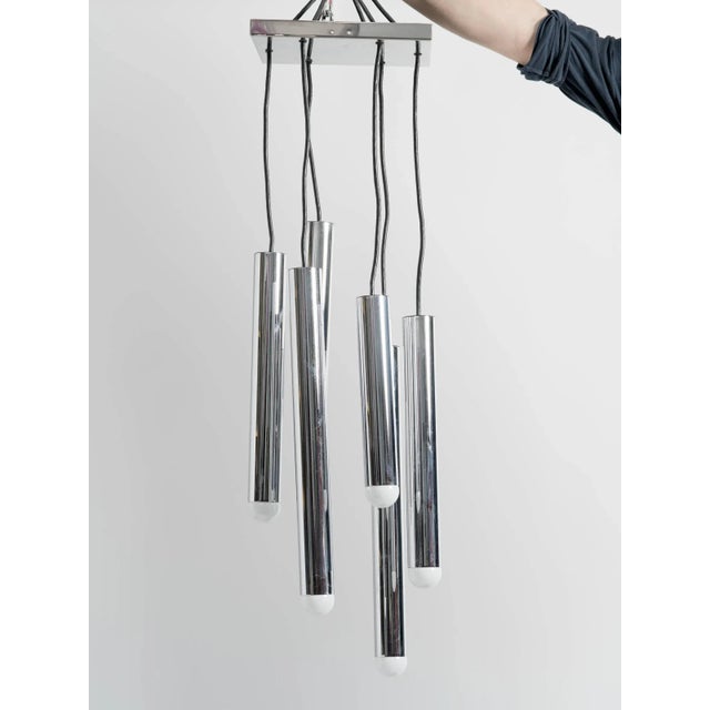 1970s Cascading Pendant Chandelier by Staff, Germany For Sale - Image 4 of 7