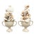Pair of Coastal Shell Topiary Urn Topiary Sculptures by Artist – Coastal / Organic Modern For Sale