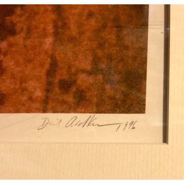 Modern David Aschkenas, Large Vintage Photograph Polaroid Transfer Photo Print Policeman Smoking, Paris, 1996 For Sale - Image 3 of 7