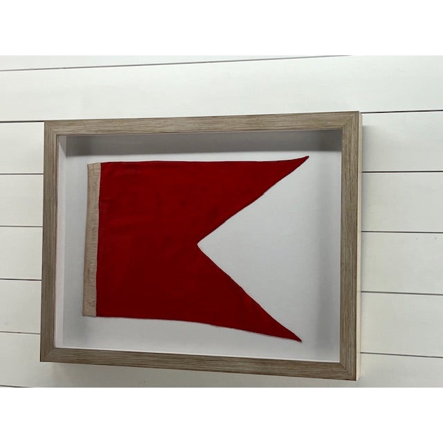 Coastal Wall Decor Letter "B" Framed Wall Art A real authentic nautical signal flag. Made by our company with our own...