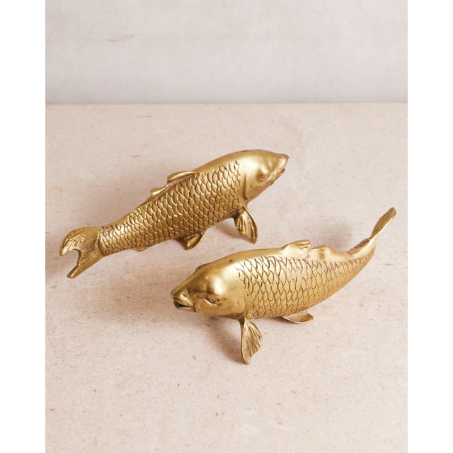 1960s Pair of Brass Koi Fish For Sale - Image 10 of 18