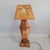 Tramp Art American Folk Art Matchstick Table Lamp With Star Motif For Sale - Image 9 of 9