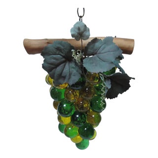 Vintage Grape Cluster Acrylic Pendant Light For Sale
