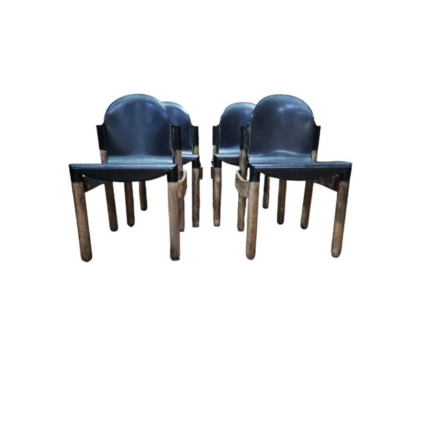 Quality set of four German Thonet Flex chairs, designed by Gerd Lange, beech construction with plastic seating, all in...