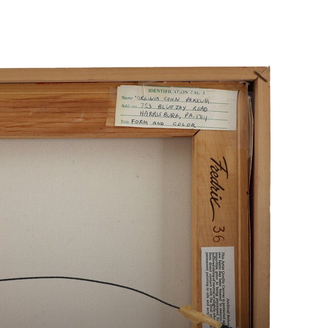 Figurative Expressionism "Form and Color" Original Painting by the Reverend Dr. Virginia Cohn Parkum For Sale - Image 9 of 9