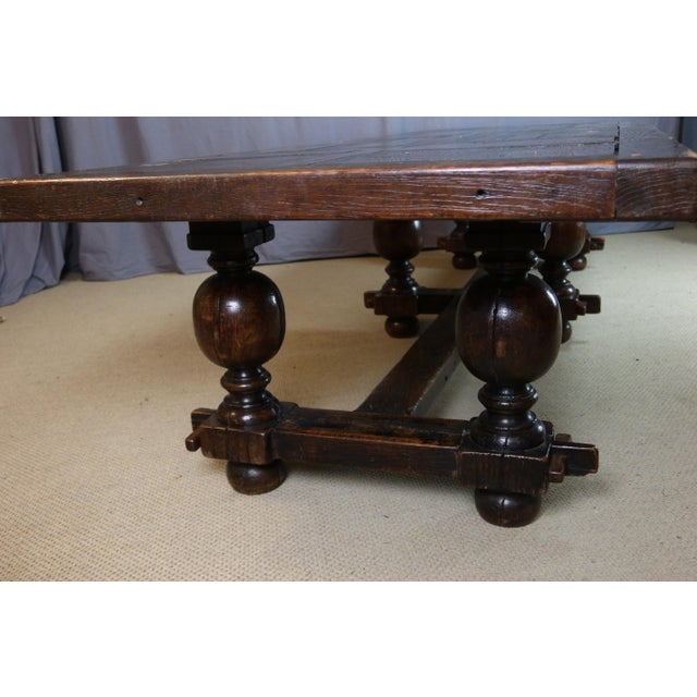 Oak Dining Table, 1930s For Sale - Image 10 of 12