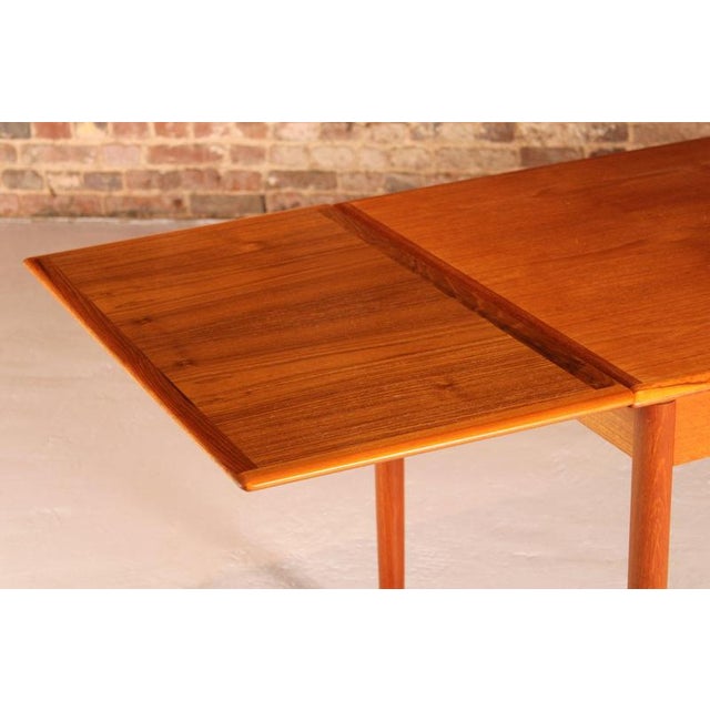 1970s Mid-Century Danish Extendable Teak Dining Table, 1970s For Sale - Image 5 of 12