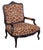 Michael Taylor Michael Taylor Louis XV Style Wide Arm Chair W Giraffe Velvet For Sale - Image 4 of 5