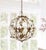 Modern Austen Gold Leaf Cage Chandelier - Gold For Sale - Image 3 of 5