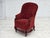 Danish Highback Armchair in Velour with Beech Legs, 1950s For Sale - Image 14 of 18