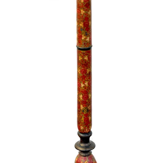 Frederick Cooper Kashmiri Polychrome Lacquer Floor Lamp, Circa 1970s For Sale - Image 15 of 18