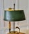 French Painted Toleware and Brass Desk Lamp For Sale - Image 5 of 12