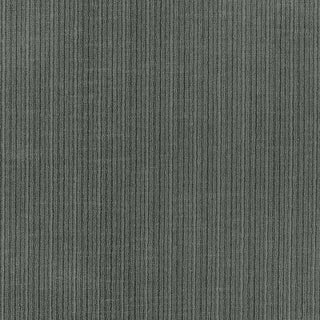 Schumacher Antique Strie Velvet Fabric in Asphalt For Sale