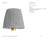 Visual Comfort Signature 6" Pleated Blue Linen Shade Designer: Visual Comfort Signature Height: 5.25" Base: Shade Details:...