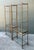 Mid 20th Century Vintage Metal and Glass Etagere Shelves - Pair For Sale - Image 5 of 12