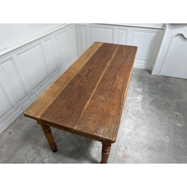 Vintage Oak Worktable, 1960s For Sale - Image 4 of 9
