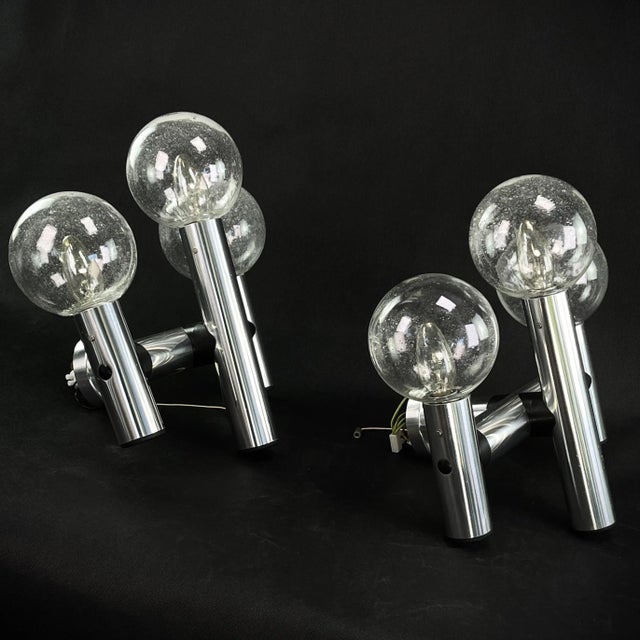 Aluminium Wall Lamps by JT Kalmar, 1970s, Set of 2 For Sale - Image 3 of 11